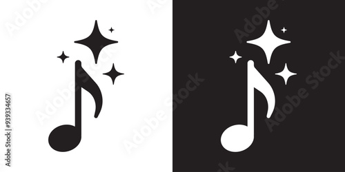 Generate music by AI icon. Artificial intelligence creates music concepts. Machine learning text to generate Musical. UI UX design for app and web. Vector illustration.