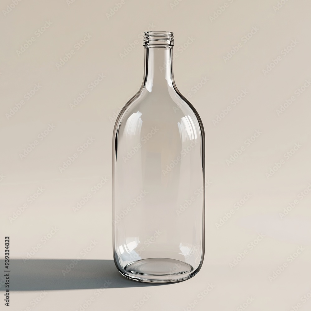 Empty glass bottle with a clear background, ready for your design. Empty glass bottle with a clear background, ready for your design.