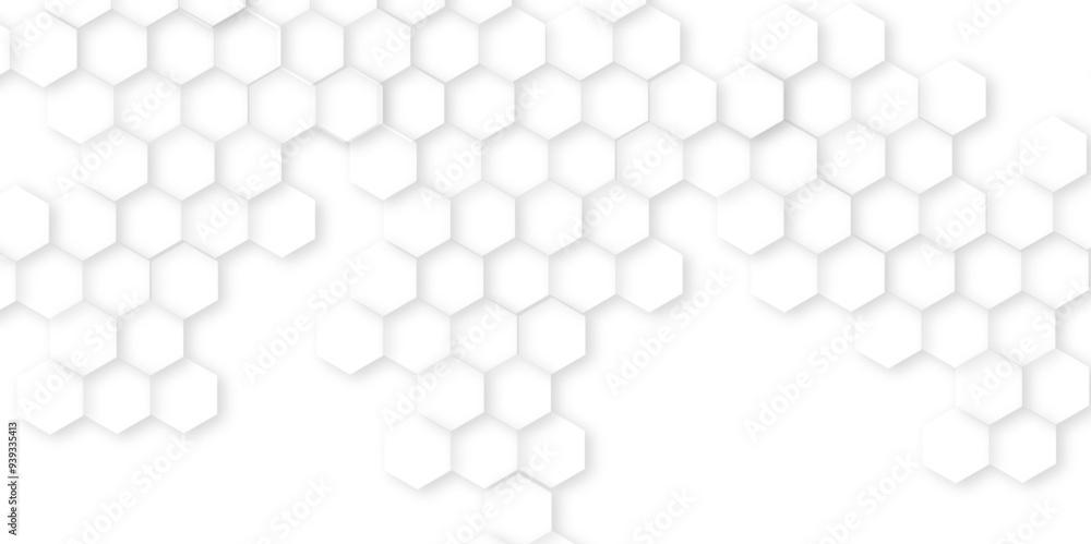 White Hexagonal Background. Luxury White Pattern.bright white abstract honeycomb background,white texture background. hexagon abstract background.Futuristic technology digital hi tech concept backgrou White Hexagonal Background. Luxury White Pattern.bright white abstract honeycomb background,white texture background. hexagon abstract background.Futuristic technology digital hi tech concept backgrou