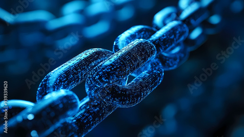 Futuristic Blockchain Background