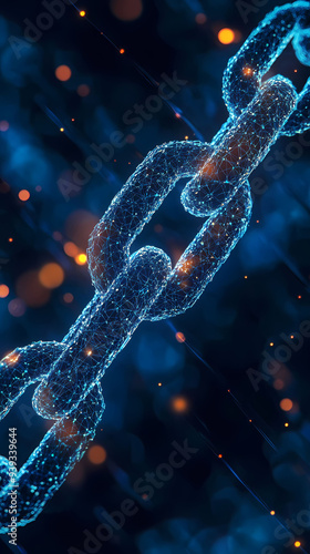 Futuristic Blockchain Background