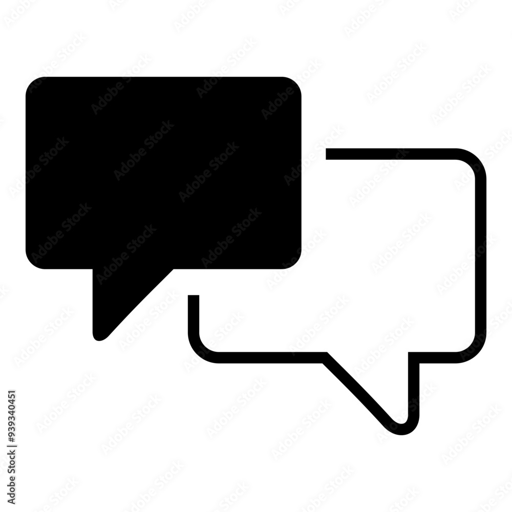Chat balloon icon. Chat Bubbles. Conversation symbol. Chat balloon icon. Chat Bubbles. Conversation symbol.