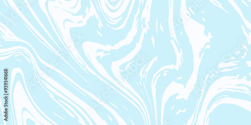 White and blue liquid marble pattern texture natural background. Liquify Swirl white and blue color art. Beautiful drawing with the divorces and wavy lines in gray tones.	

