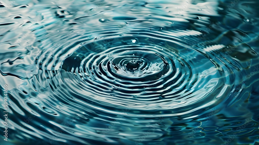 Water Ripples: Water ripples in a pool with no visible object, suggesting an invisible floating pool toy.
Water Ripples: Water ripples in a pool with no visible object, suggesting an invisible floating pool toy.