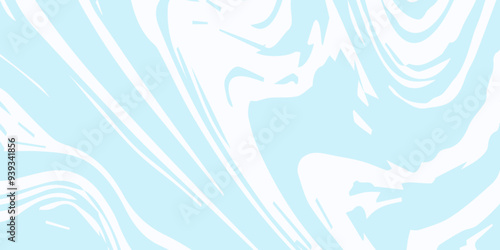 White and blue liquid marble pattern texture natural background. Liquify Swirl white and blue color art. Beautiful drawing with the divorces and wavy lines in gray tones.	
