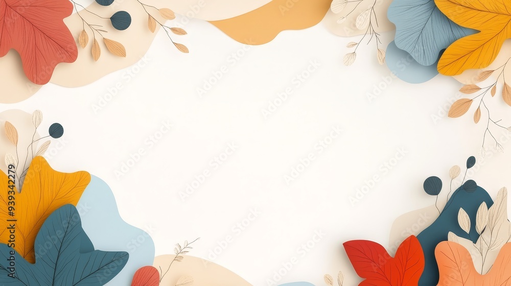 Embrace Nature's Essence with Abstract Floral Patterns and Earthy Tones Embrace Nature's Essence with Abstract Floral Patterns and Earthy Tones