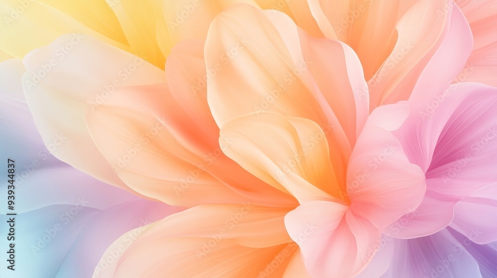 custom made wallpaper toronto digitalVibrant Abstract Floral Symphony of Delicate Petals