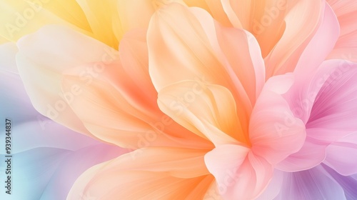 Wallpaper Mural Vibrant Abstract Floral Symphony of Delicate Petals Torontodigital.ca