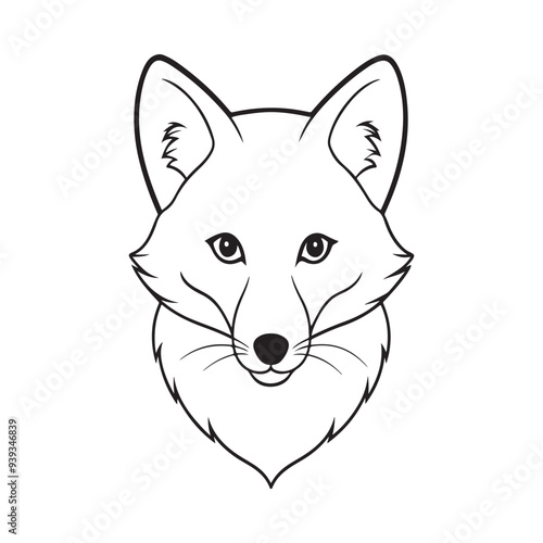 Arctic Fox Head