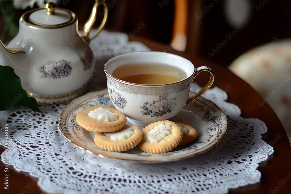 cup of tea and cookies cup of tea and cookies