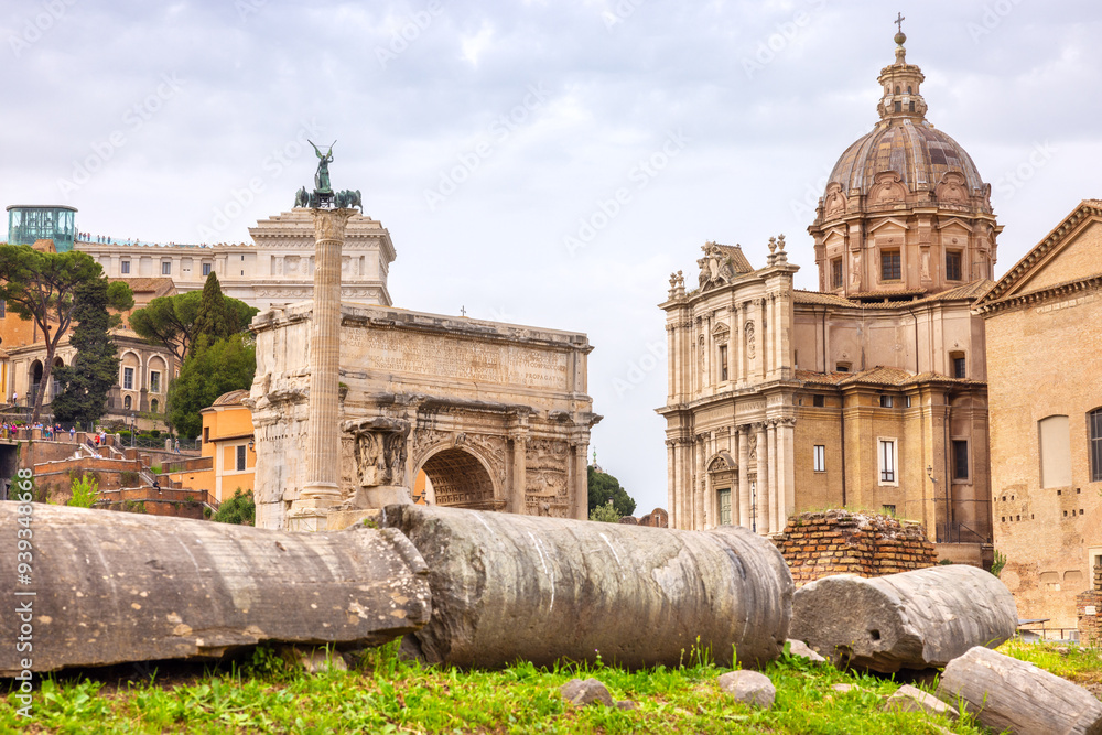 Roman Forum view. Rome, Italy