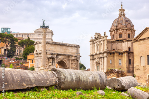 Obraz na płótnie Roman Forum view. Rome, Italy w salonie