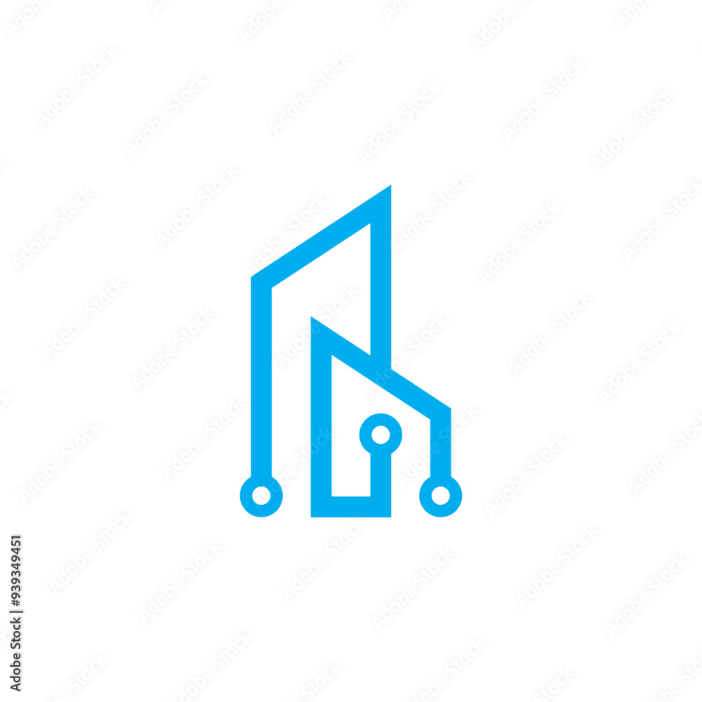 build tech simple sleek creative geometric modern logo design build tech simple sleek creative geometric modern logo design