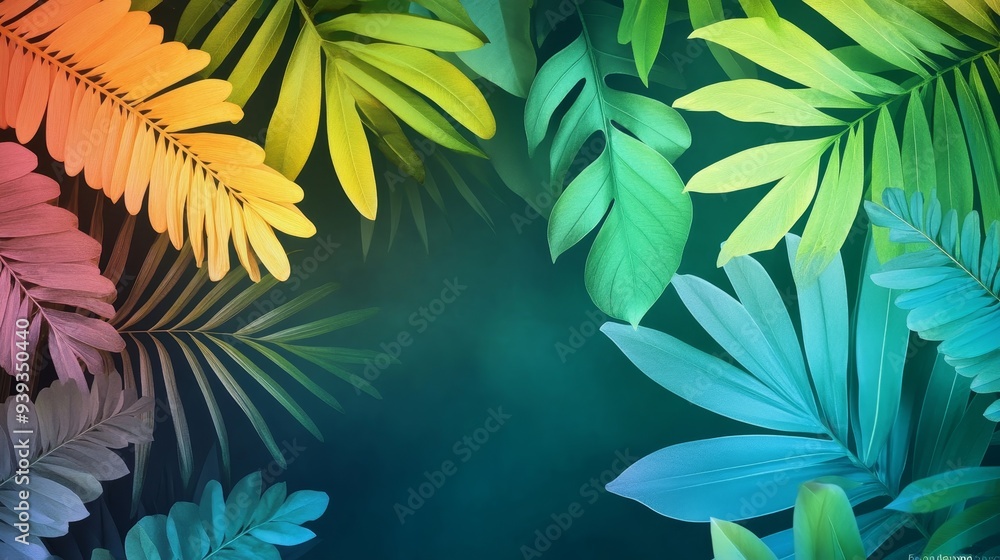 Immerse Yourself in a Vibrant Abstract Tropical Oasis Immerse Yourself in a Vibrant Abstract Tropical Oasis