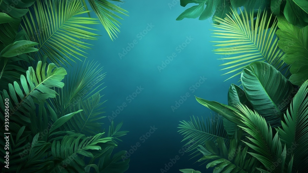 Immerse Yourself in a Vibrant Abstract Tropical Oasis Immerse Yourself in a Vibrant Abstract Tropical Oasis