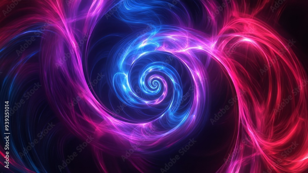 Neon Spiral Infinity: Abstract Art in AR Neon Spiral Infinity: Abstract Art in AR