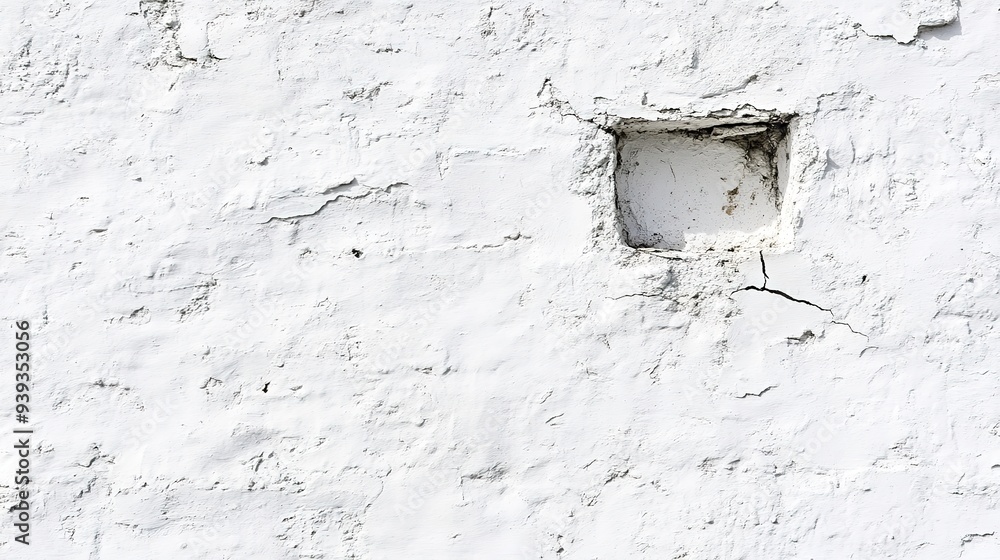 Broken hole white wall texture background fracture Broken hole white wall texture background fracture