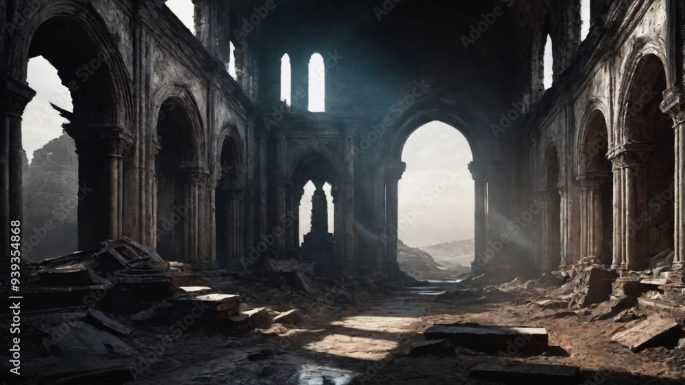 ancient relics of power amidst a nightmare landscape ancient relics of power amidst a nightmare landscape