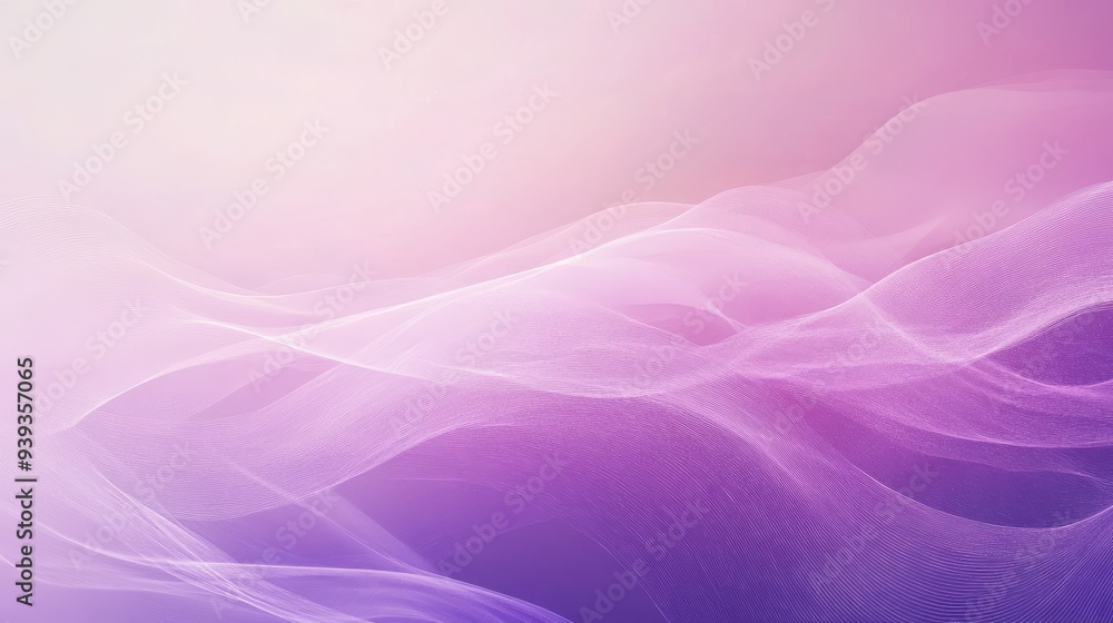 Soft, flowing abstract waves in shades of pink and purple create a serene atmosphere. Soft, flowing abstract waves in shades of pink and purple create a serene atmosphere.