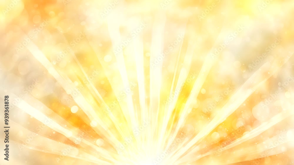 A bright and abstract background with rays of light and bokeh effects. A bright and abstract background with rays of light and bokeh effects.