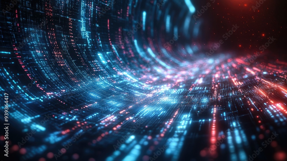 Futuristic wave, Futuristic data stream vector background Futuristic wave, Futuristic data stream vector background