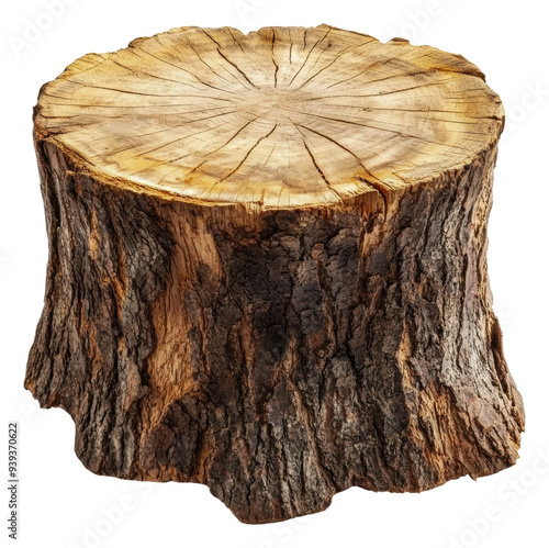 PNG Natural wooden stump from a freshly cut tree