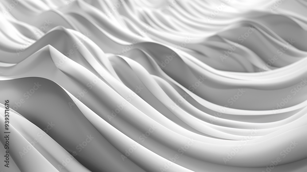 Obraz premium Minimalist wavy background with 8k 3D effect