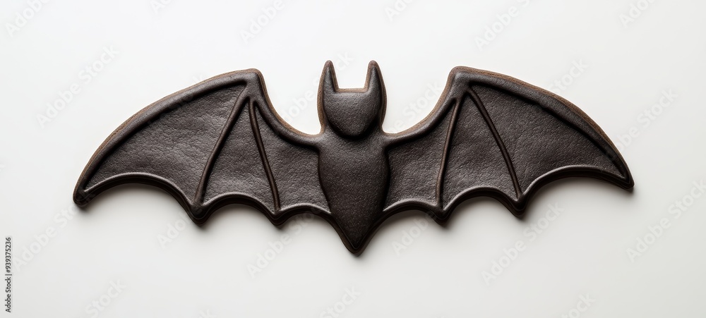 Fototapeta premium A Halloween-themed cookie cutter shaped like a bat