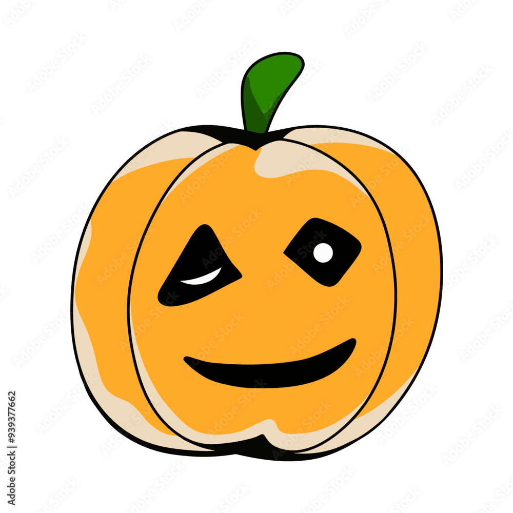 Halloween pumpkin, Halloween element isolated on transparent background. Vector illustration Halloween pumpkin, Halloween element isolated on transparent background. Vector illustration