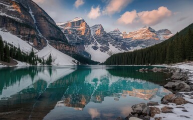 Papier peint photo Canada lake in winter  © Seyn Arft