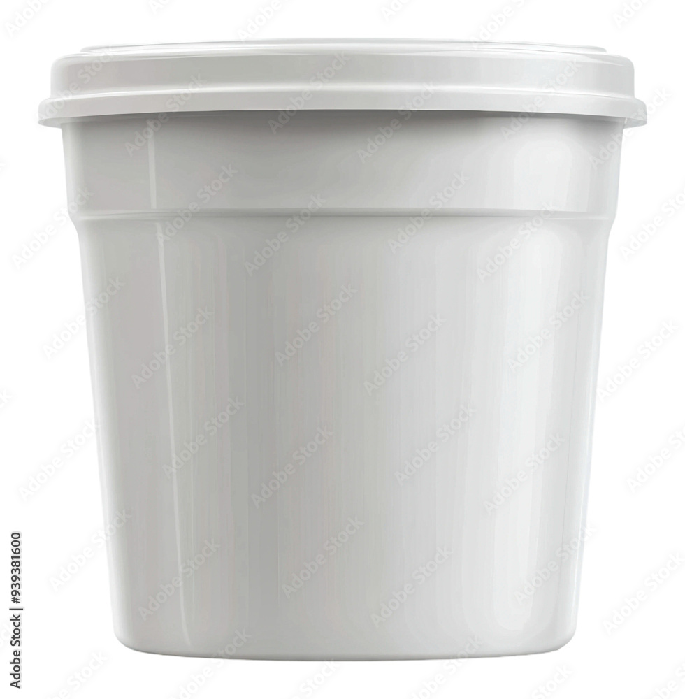 PNG Plain white plastic container for storage purposes PNG Plain white plastic container for storage purposes