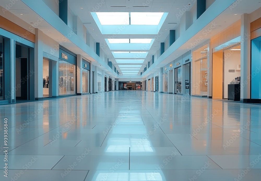 Empty Mall Corridor Empty Mall Corridor