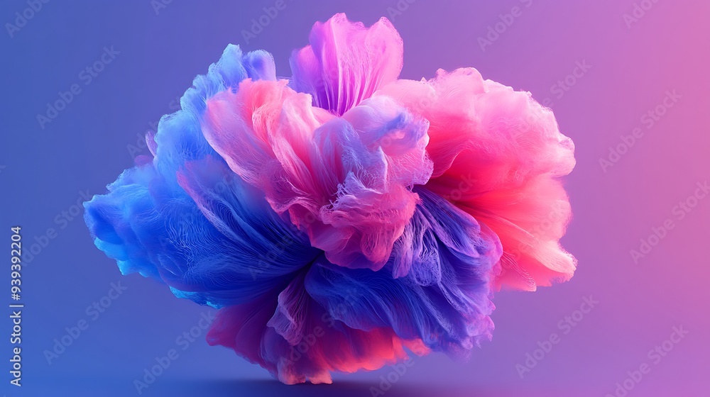 Abstract Swirling Colors in Pink and Blue Abstract Swirling Colors in Pink and Blue