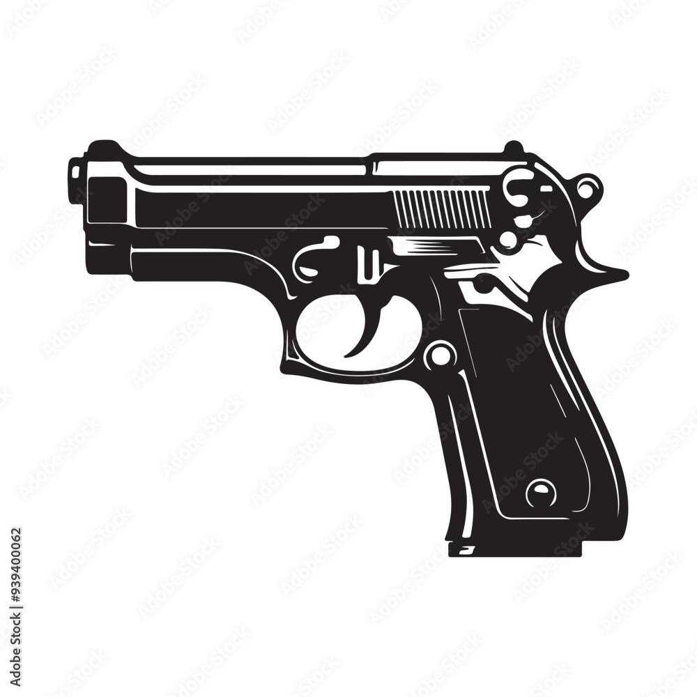 gun isolated on white gun isolated on white