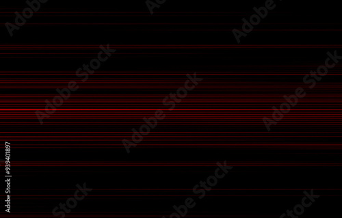 A pattern of horizontal scan lines in red on black abstract background