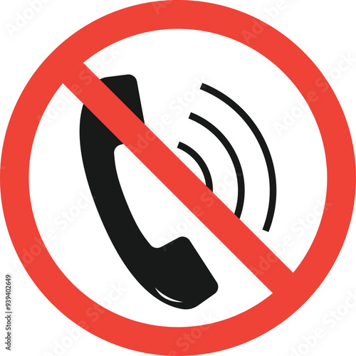 call not allow icon vector