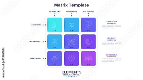 Modern Infographic Vector Template