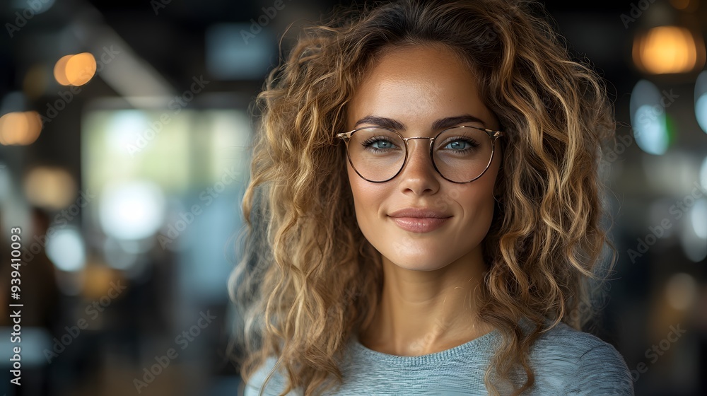Female entrepreneur presenting to her team, confidently discussing marketing strategies in a sleek office environment Female entrepreneur presenting to her team, confidently discussing marketing strategies in a sleek office environment