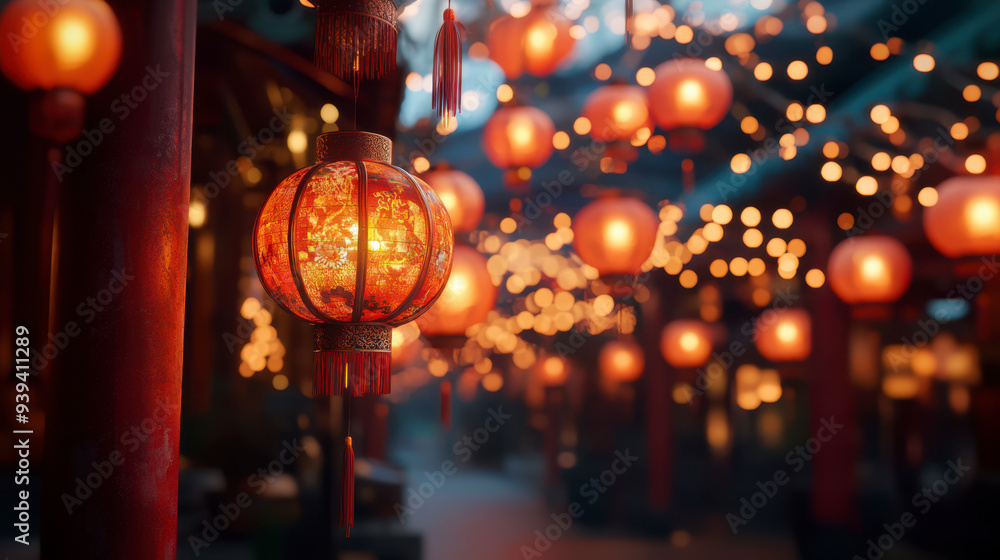 Red Lantern Festival Background Red Lantern Festival Background