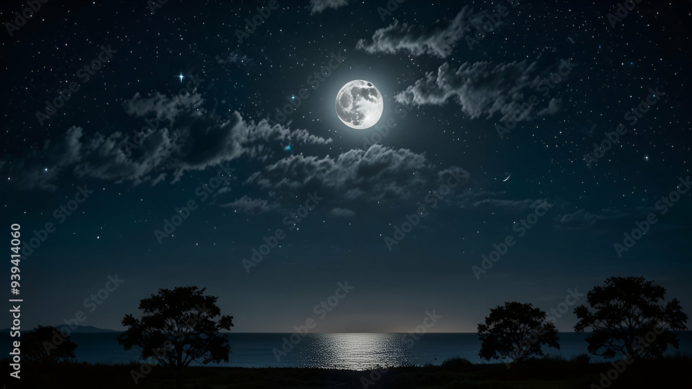 fourteenth night moon and beautiful night seen fourteenth night moon and beautiful night seen