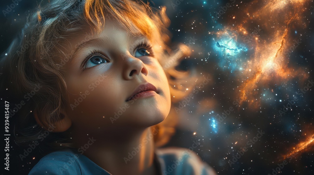 imaginative scene of a young student daydreaming during an astronomy lesson celestial wonders and fantastical elements swirling around their head imaginative scene of a young student daydreaming during an astronomy lesson celestial wonders and fantastical elements swirling around their head