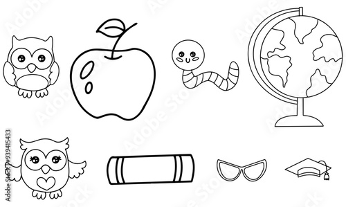 Modern Pen Wrap Nurse Trendy Retro Style Illustration, Labels And Badges Set Vector Illustration for Label, Magazine, Sticker