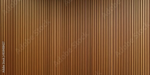 Close-up of a wooden slat wall with vertical lines.