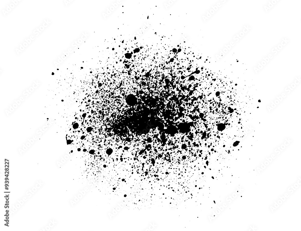Elements of spray paint, ink blots. Vector illustration Elements of spray paint, ink blots. Vector illustration
