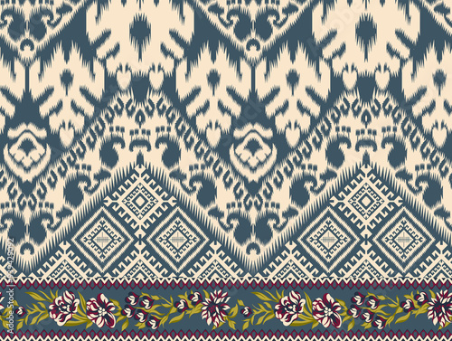 Obraz na płótnie seamless beautiful wallpaper cards all over design floral leaf vintage ornament Victorian ethnic geometric print paisley pattern w salonie