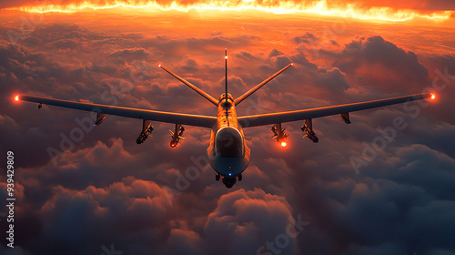 Disabling Enemy Drones: Electronic Warfare Aircraft with EMP Waves