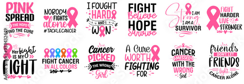 Simple Cancer Hand Lettering, Quotes Collection Vector Illustration for Announcement, Advertising, Mug Design