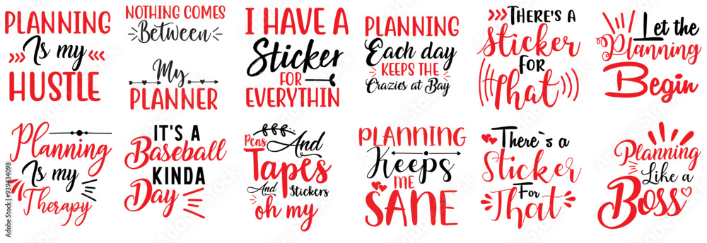 Classic Planner Trendy Retro Style Illustration, Calligraphic Lettering Set Vector Illustration for T-Shirt Design, Announcement, Vouchers Classic Planner Trendy Retro Style Illustration, Calligraphic Lettering Set Vector Illustration for T-Shirt Design, Announcement, Vouchers