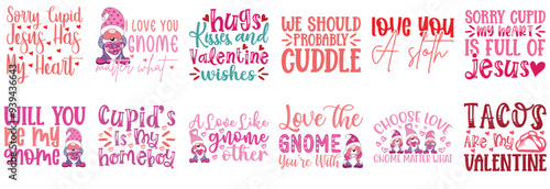 Minimalist Valentines Day Invitation, Quotes Pack Vector Illustration for Infographic, Label, Newsletter