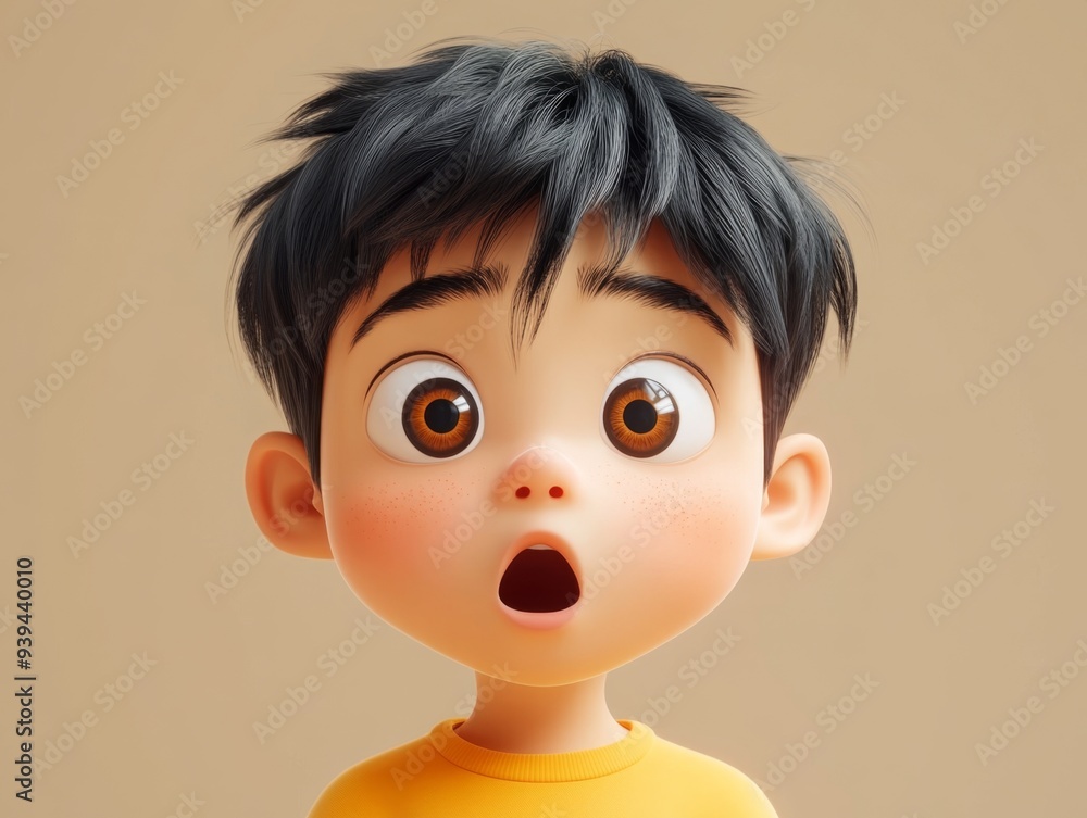 Surprised Animated Boy Surprised Animated Boy
